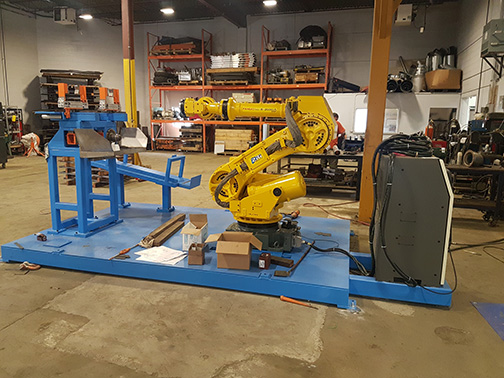 blue and yellow machine equipment 4